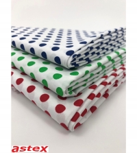 Musterstoffe mit farbigen Punkten 