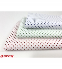 Weißer Musterstoff mit kleinen farbige..