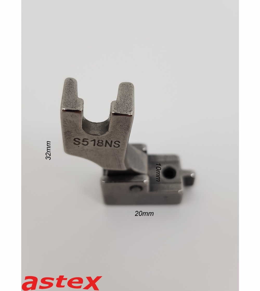 Verdeckte Reißverschluss-Fuß