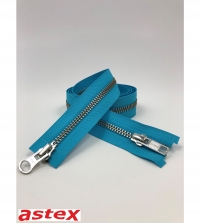 100cm 2 Wege Metall Silber 5mm Reißverschluss YKK