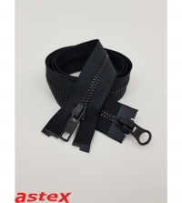 100cm 2 Wege Metall Geschwärzt 5mm Reißverschluss YKK